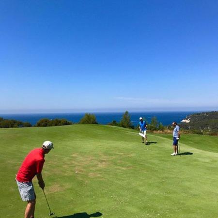 Hameau Des Amandiers - Vue Mer, Golf Et Vignes Lägenhet Saint-Cyr-sur-Mer Exteriör bild